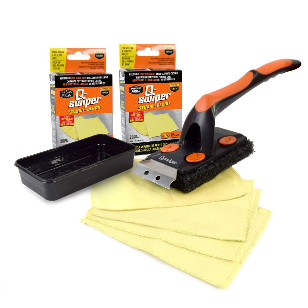 Q-Swiper XL Steam Clean Grill Cleaner Value Kit