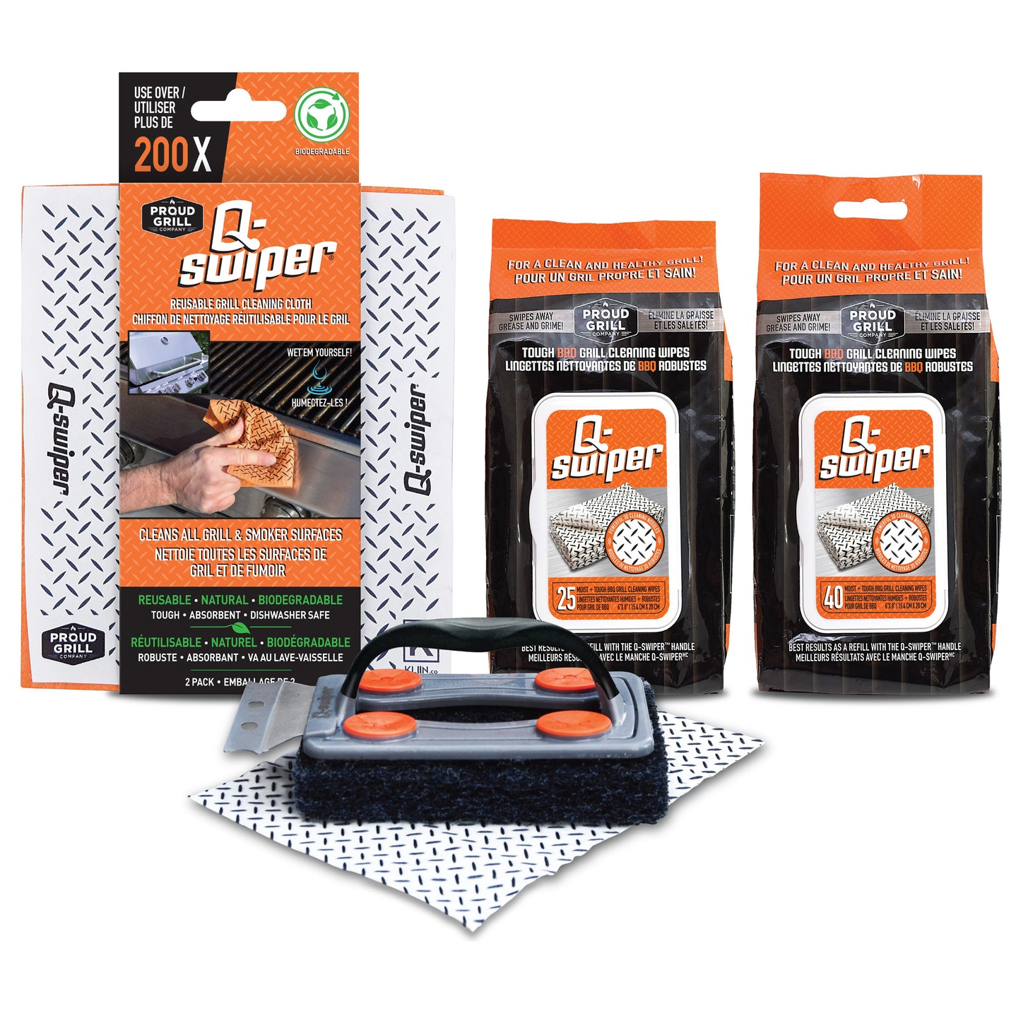 Q-Swiper Grill Cleaner Grommet Bundles