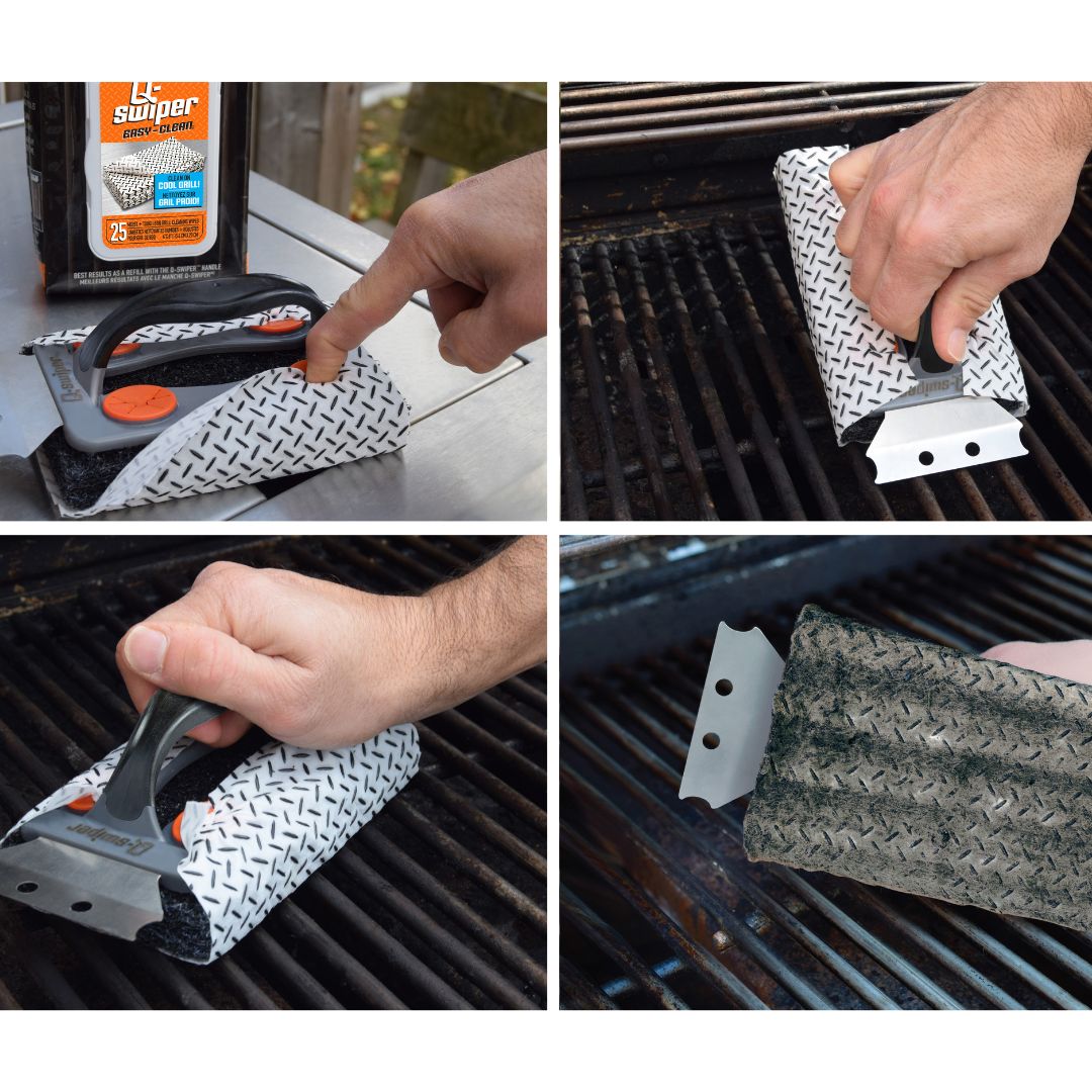 Q-Swiper Easy Clean Grill Cleaner Gift Bundle Set