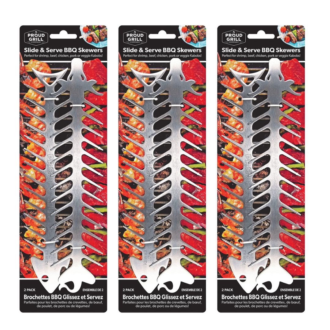 Slide & Serve BBQ Skewers - Set of 6