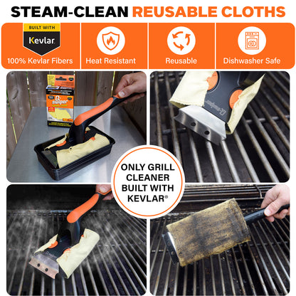 Q-Swiper XL Steam-Clean Grill Cleaner Kit