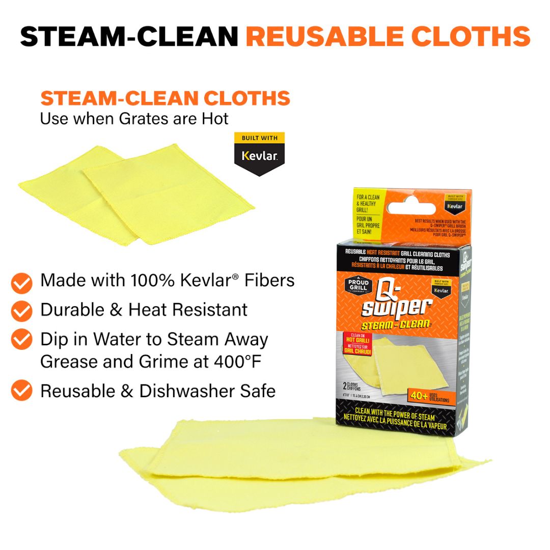 Q-Swiper XL Steam-Clean Grill Cleaner Kit