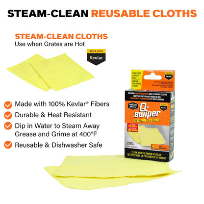 Q-Swiper XL Steam-Clean Grill Cleaner Kit